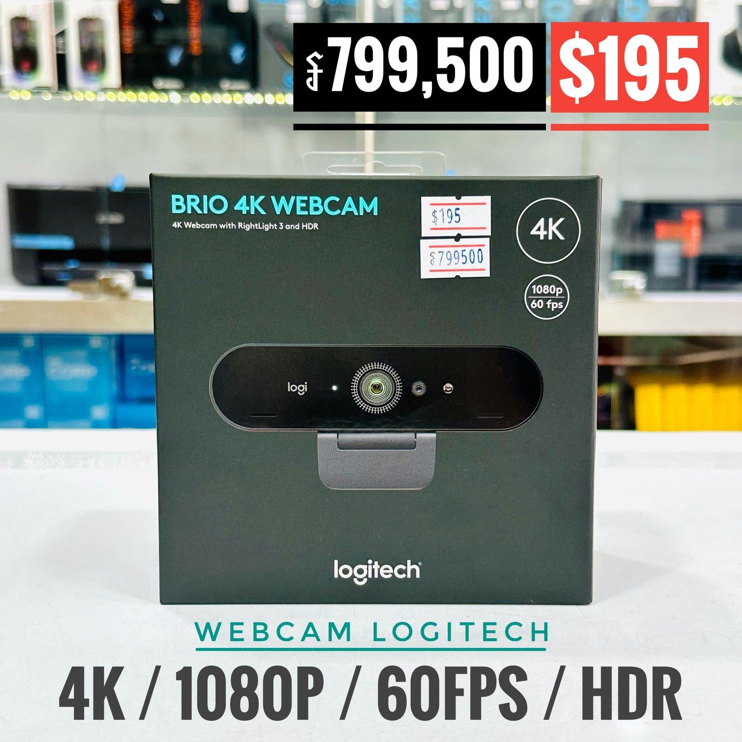 Webcam Logitech BRIO 4K