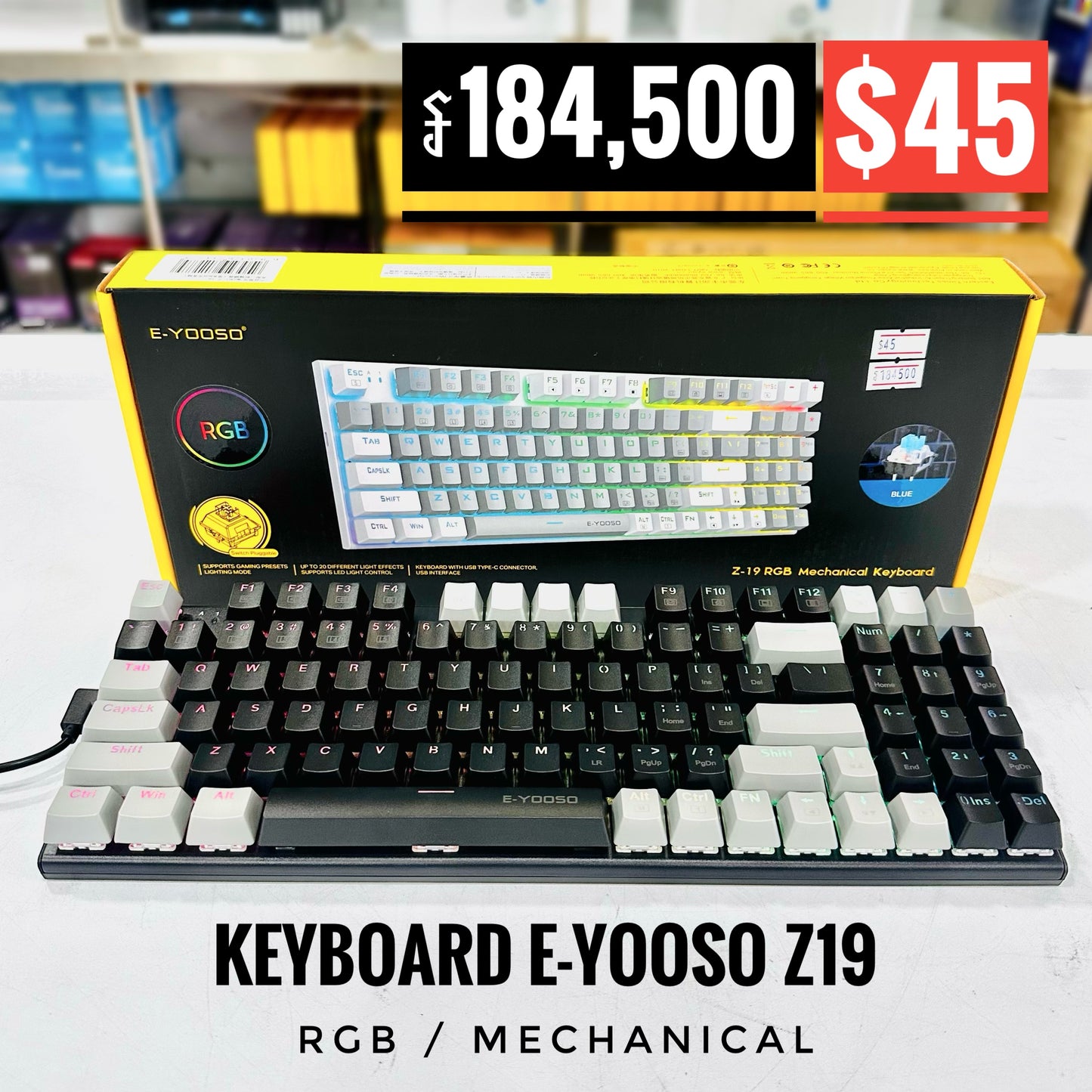 Keyboard E-YOOSO Z-19 RGB Mechanical