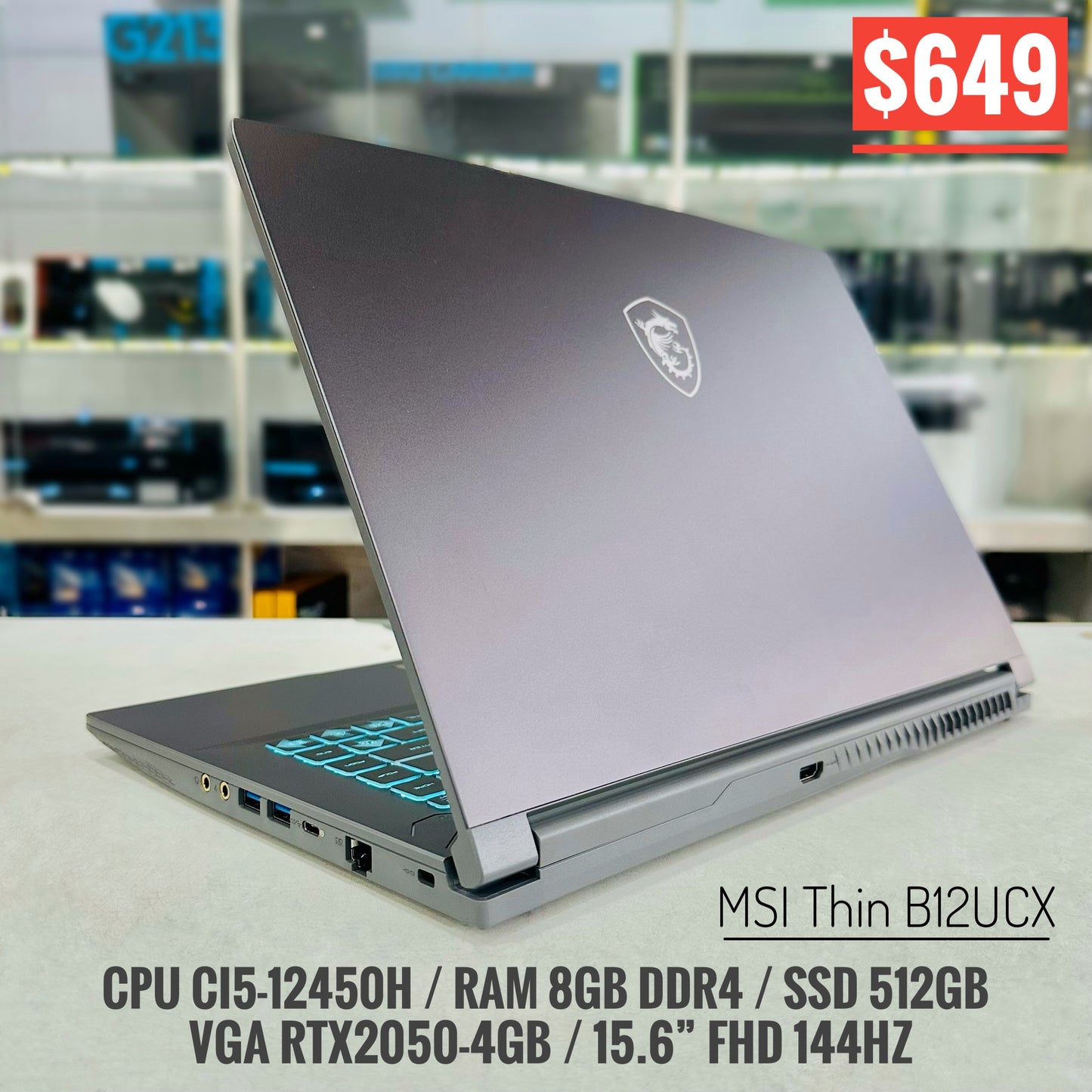 MSI Thin 15 B12UCX